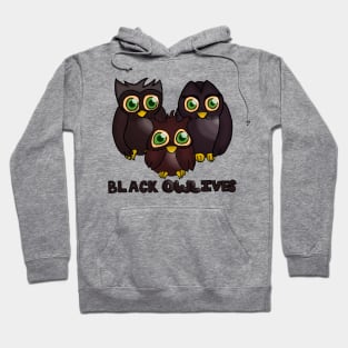 Black Owl-ive Hoodie